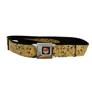 Pokemon 2012 Logo Seatbelt Buckle Style Belt Duckle-Down Pre-owned